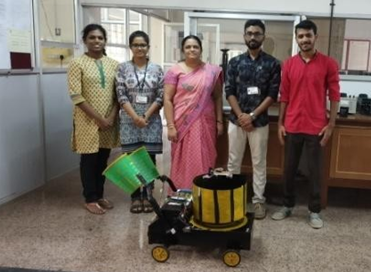 Portable Solar charged battery and inverter unit for low power application